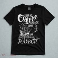 I Like My Coffee Black And My Tea In The Harbor Patriotic T-Shirt thumb 5