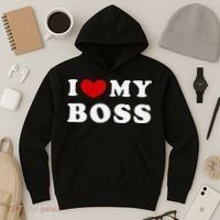 I Love My Boss Hoodie thumb 3