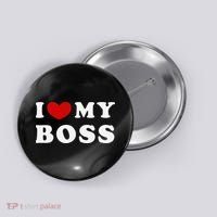 I Love My Boss Button thumb 0