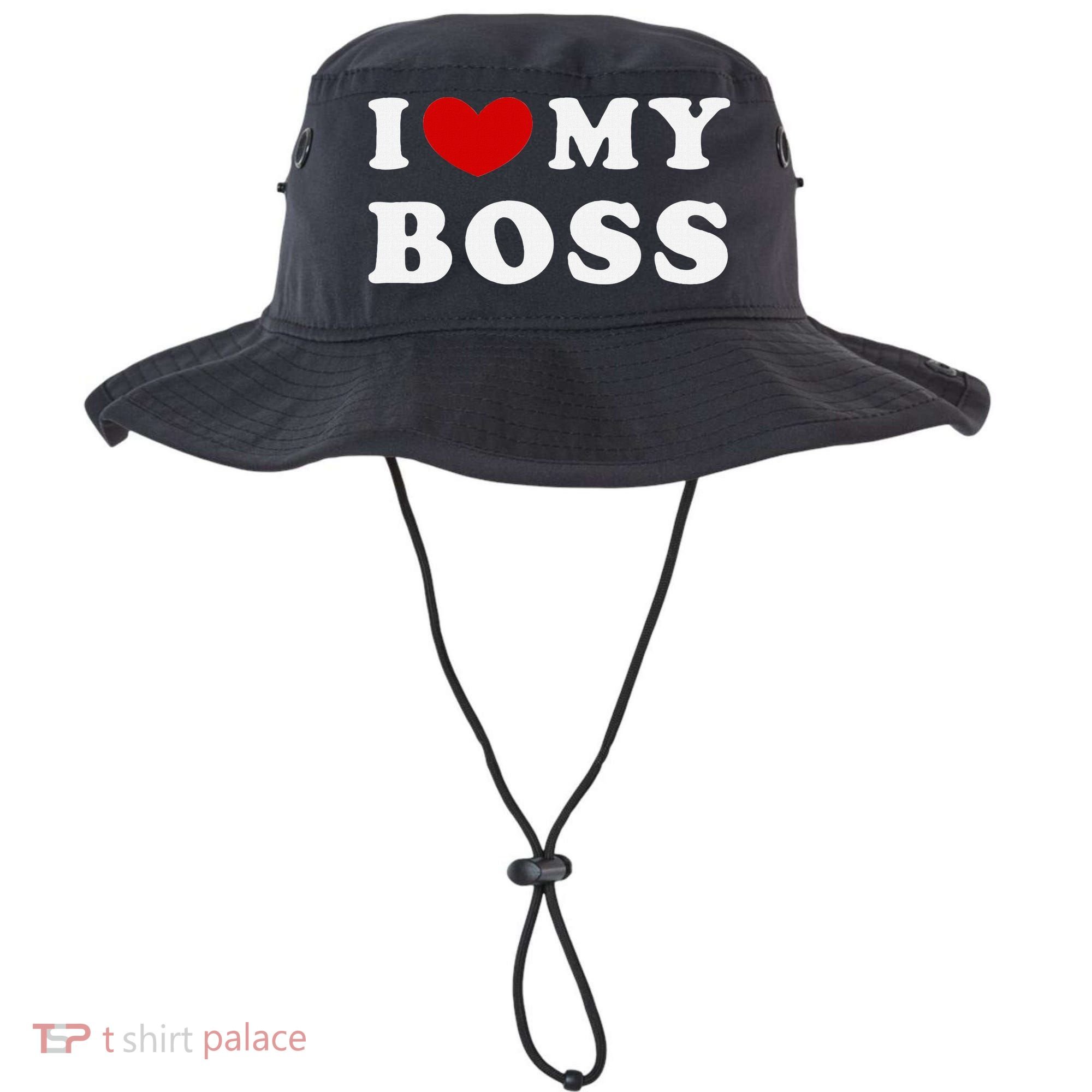 I Love My Boss Bucket Hat