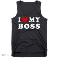 I Love My Boss Tank Top thumb 0