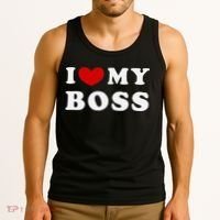 I Love My Boss Tank Top thumb 3
