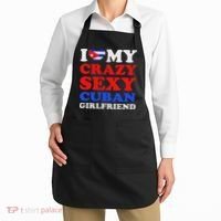 I Love My Crazy Sexy Cuban Girlfriend Cuba Boyfriend Gift Apron thumb 2