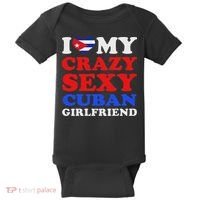 I Love My Crazy Sexy Cuban Girlfriend Cuba Boyfriend Gift Baby Bodysuit thumb 0