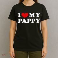 I Love My Pappy I Heart My Pappy T-Shirt thumb 4