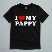 I Love My Pappy I Heart My Pappy T-Shirt thumb 5
