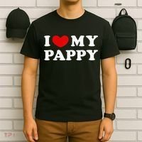I Love My Pappy I Heart My Pappy T-Shirt thumb 6