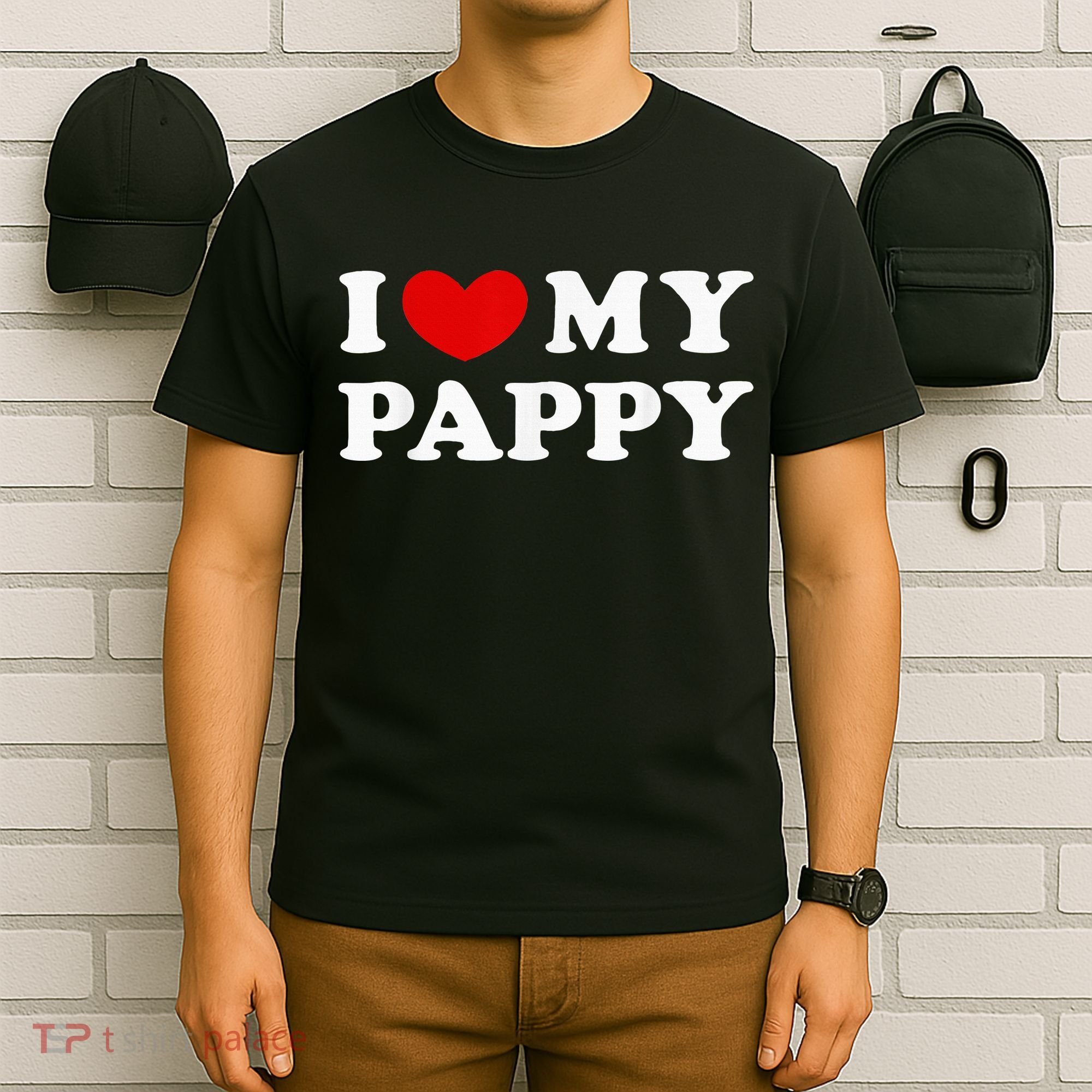 I Love My Pappy I Heart My Pappy T-Shirt