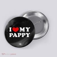 I Love My Pappy I Heart My Pappy Button thumb 0