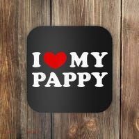 I Love My Pappy I Heart My Pappy Coaster thumb 0