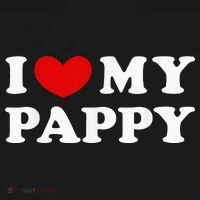 I Love My Pappy I Heart My Pappy Women's Hoodie thumb 2