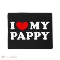 I Love My Pappy I Heart My Pappy Mousepad thumb 0