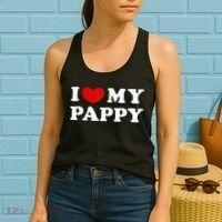 I Love My Pappy I Heart My Pappy Women's Tank Top thumb 2