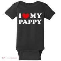 I Love My Pappy I Heart My Pappy Baby Bodysuit thumb 0