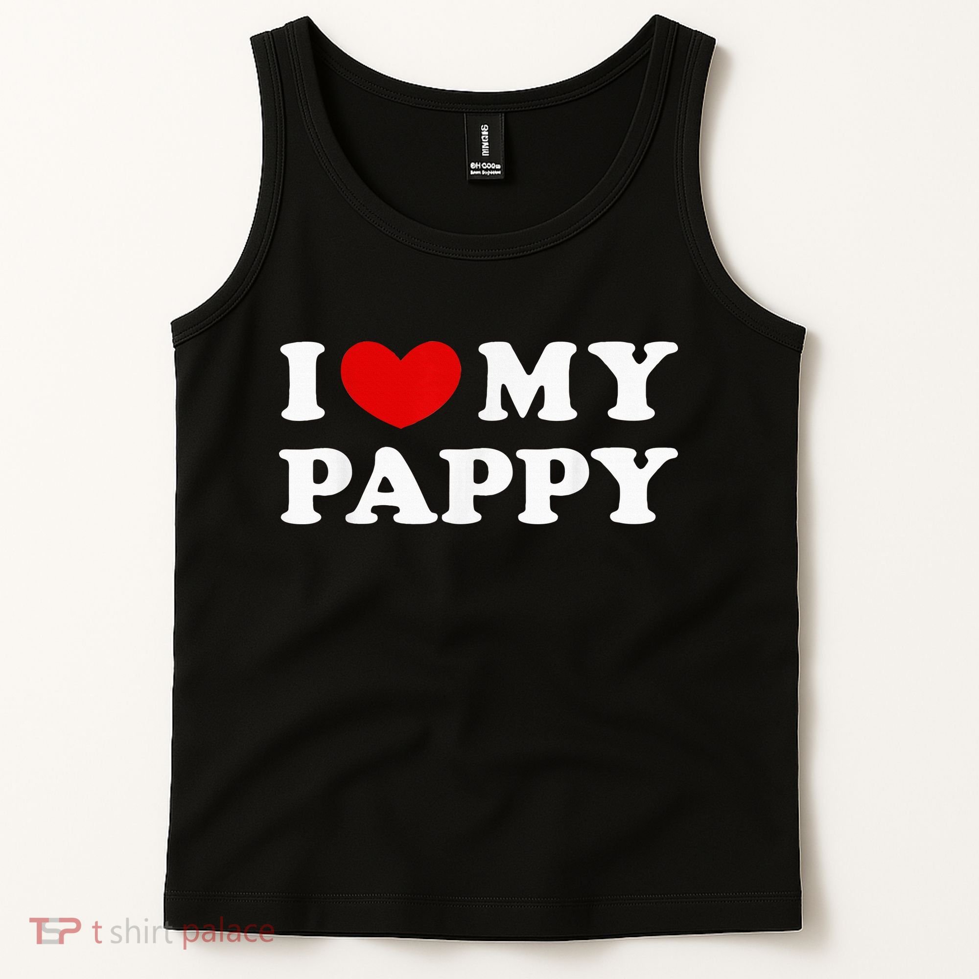 I Love My Pappy I Heart My Pappy Tank Top