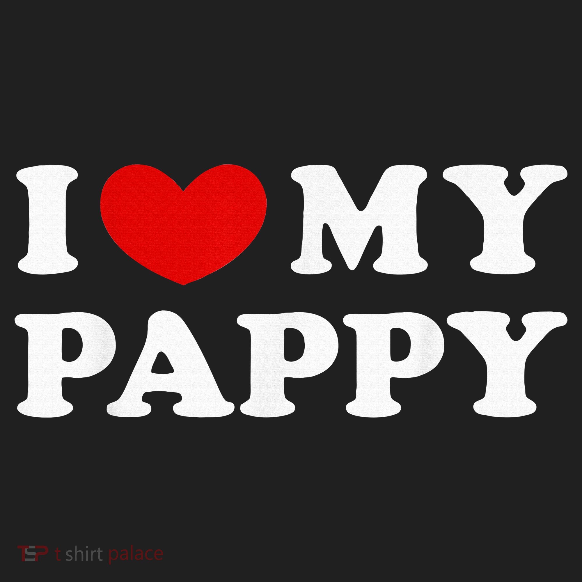 I Love My Pappy I Heart My Pappy Golf Towel