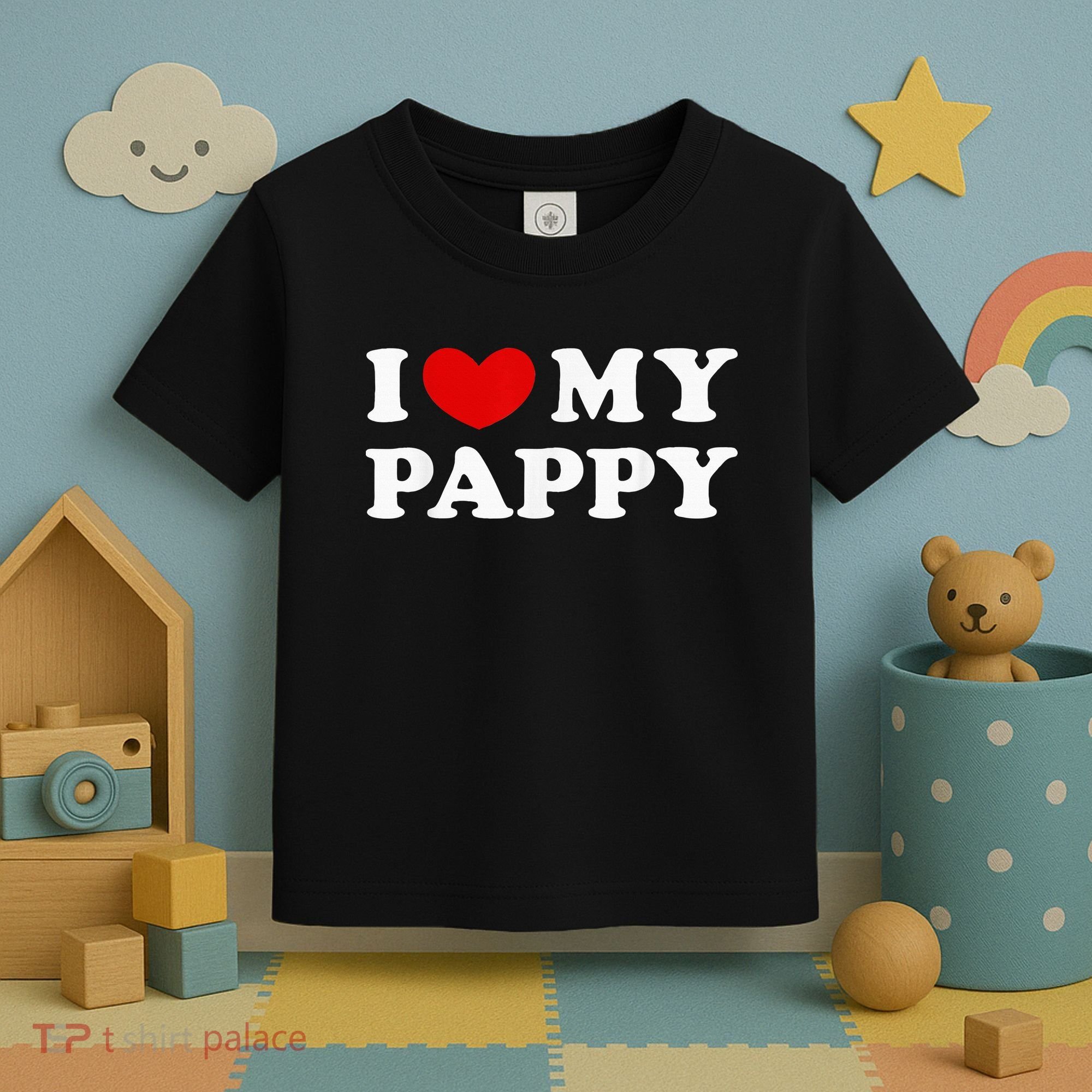 I Love My Pappy I Heart My Pappy Toddler T-Shirt