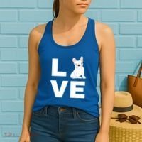I Love My Frenchie French Bulldog Dog Lover Gift Women's Tank Top thumb 2