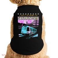 I Left My Heart In San Francisco Train & Bridge Doggie Tank thumb 0