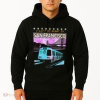 I Left My Heart In San Francisco Train & Bridge Hoodie thumb 2