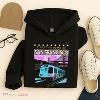 I Left My Heart In San Francisco Train & Bridge Hoodie thumb 4