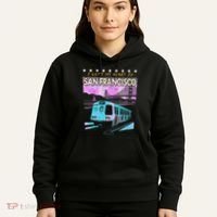 I Left My Heart In San Francisco Train & Bridge Hoodie thumb 5