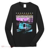I Left My Heart In San Francisco Train & Bridge Long Sleeve Shirt thumb 0