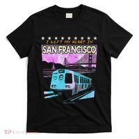 I Left My Heart In San Francisco Train & Bridge T-Shirt thumb 0