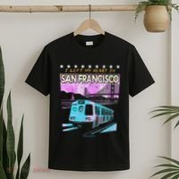 I Left My Heart In San Francisco Train & Bridge T-Shirt thumb 2