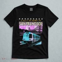 I Left My Heart In San Francisco Train & Bridge T-Shirt thumb 5
