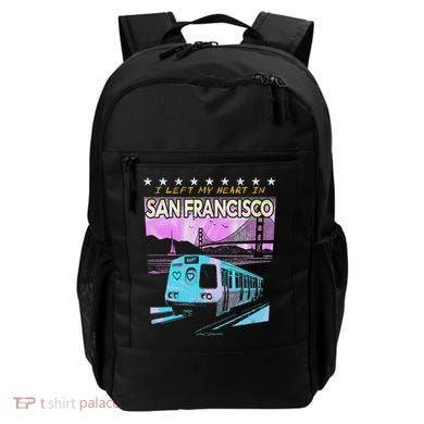 I Left My Heart In San Francisco Train & Bridge Backpack