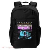 I Left My Heart In San Francisco Train & Bridge Backpack thumb 0