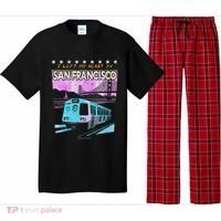 I Left My Heart In San Francisco Train & Bridge Pajama Set thumb 0