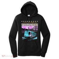 I Left My Heart In San Francisco Train & Bridge Women's Hoodie thumb 0