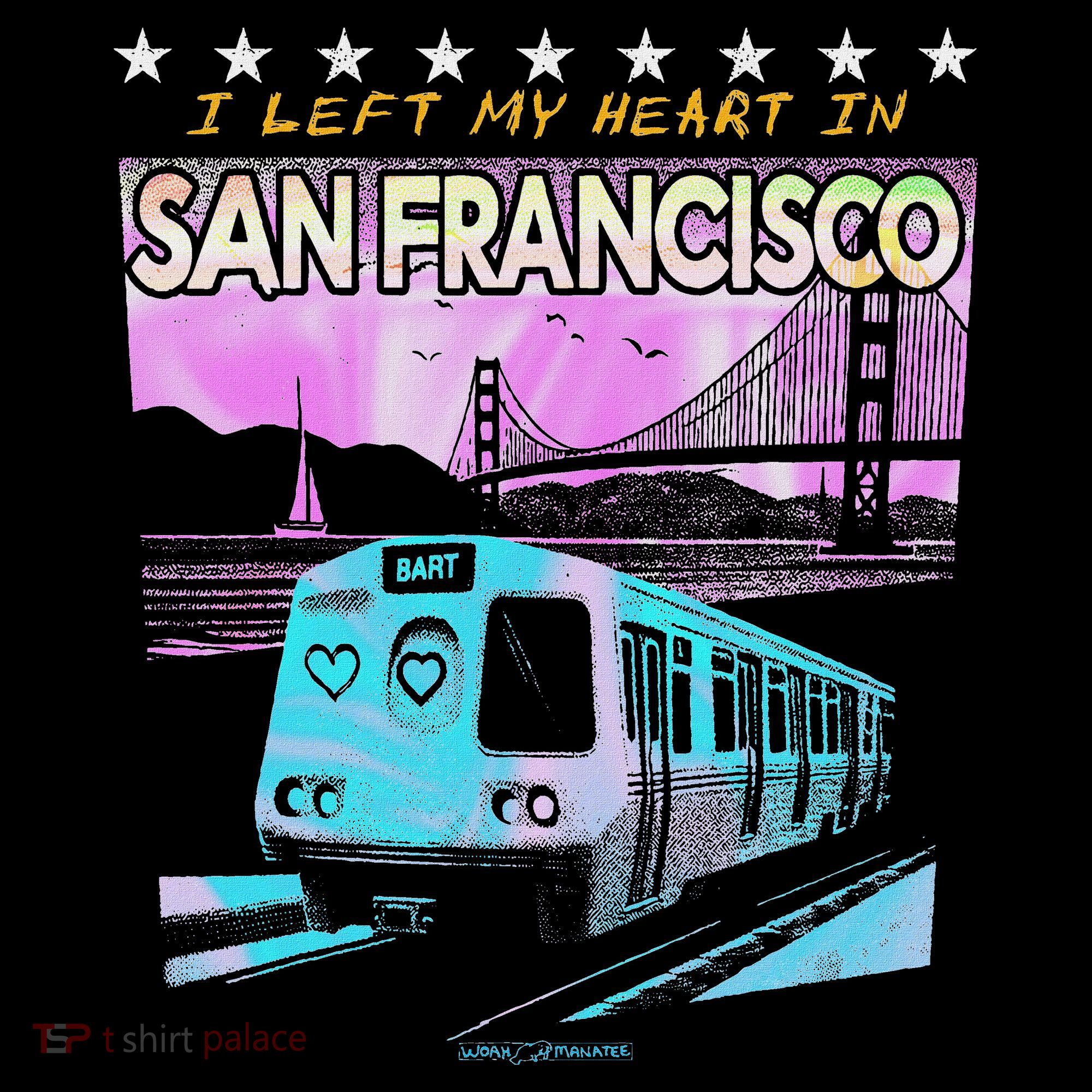 I Left My Heart In San Francisco Train & Bridge Mousepad