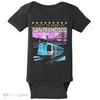 I Left My Heart In San Francisco Train & Bridge Baby Bodysuit thumb 0