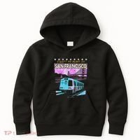 I Left My Heart In San Francisco Train & Bridge Kids Hoodie thumb 0