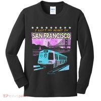 I Left My Heart In San Francisco Train & Bridge Kids Long Sleeve Shirt thumb 0