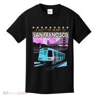 I Left My Heart In San Francisco Train & Bridge Kids T-Shirt thumb 0