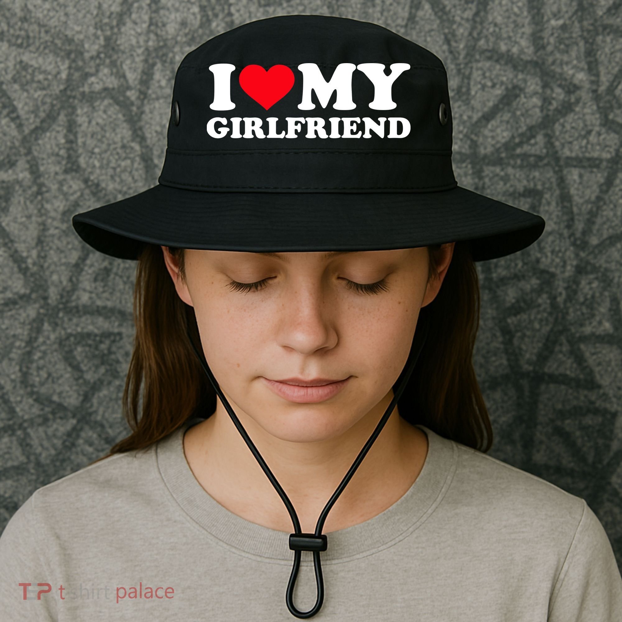 I Love My Girlfriend Bucket Hat