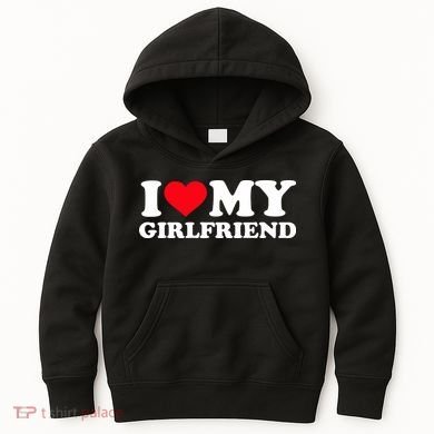 I Love My Girlfriend Kids Hoodie