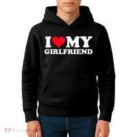 I Love My Girlfriend Kids Hoodie thumb 4