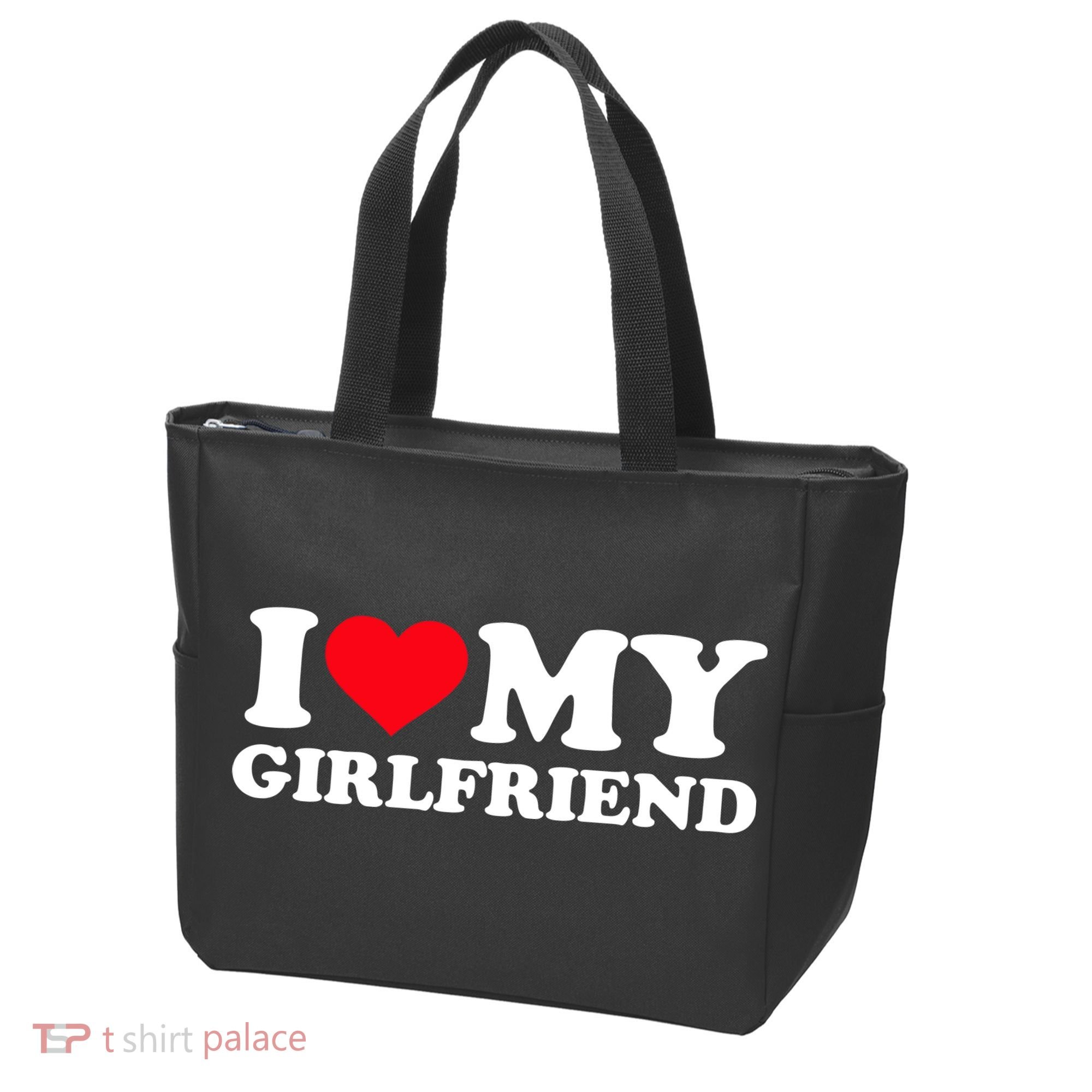 I Love My Girlfriend Tote Bag