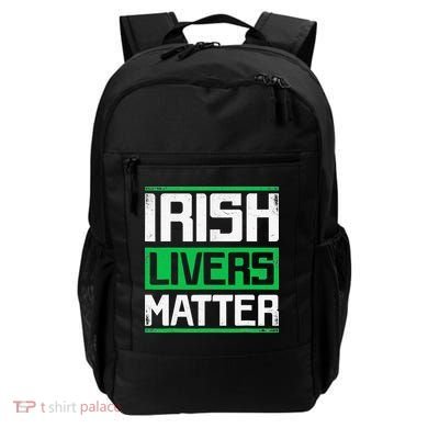 Irish Livers Matter St Patricks Day Backpack