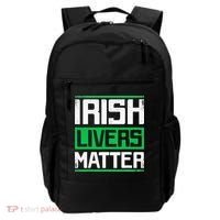 Irish Livers Matter St Patricks Day Backpack thumb 0