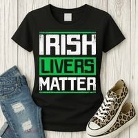 Irish Livers Matter St Patricks Day Women's T-Shirt thumb 3