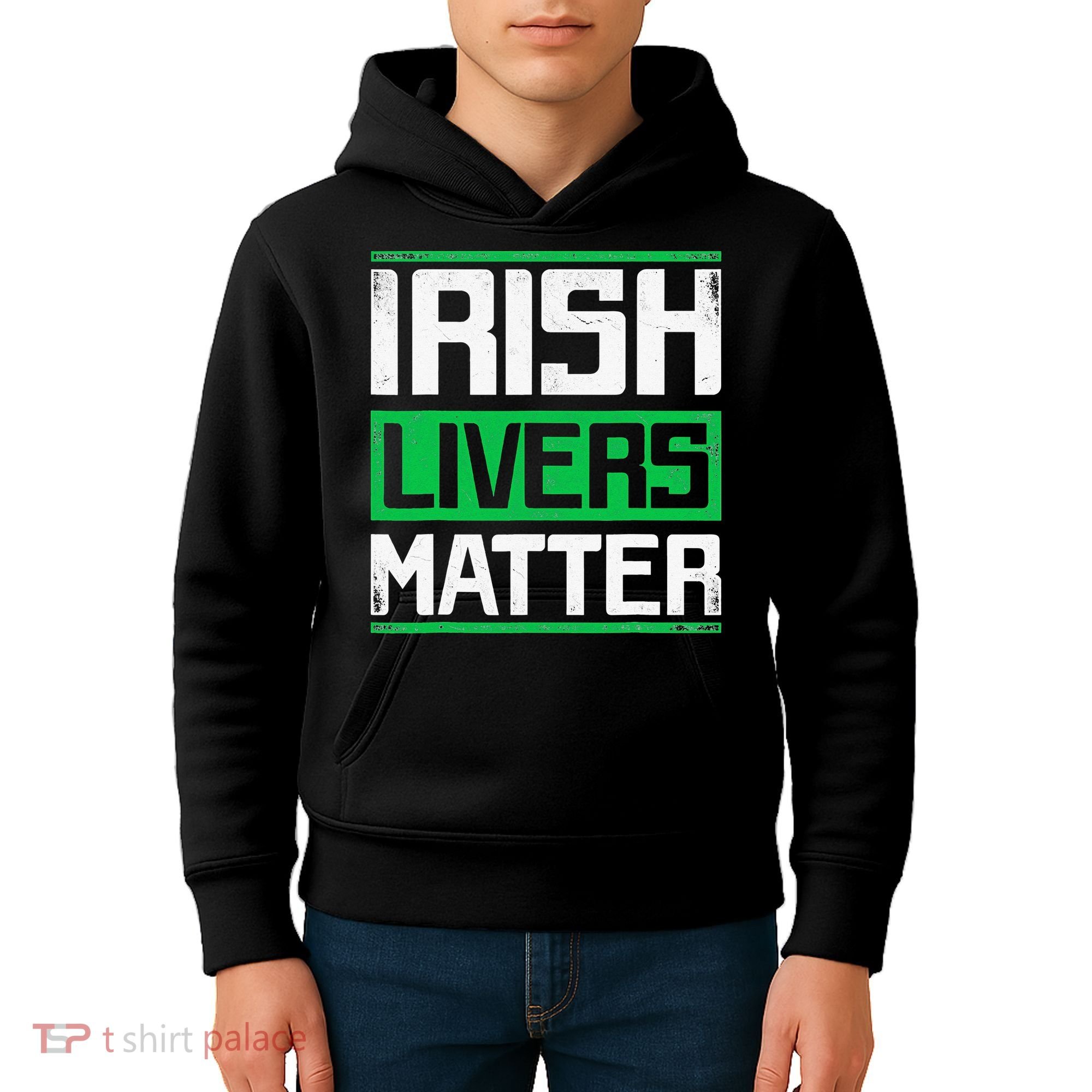 Irish Livers Matter St Patricks Day Kids Hoodie
