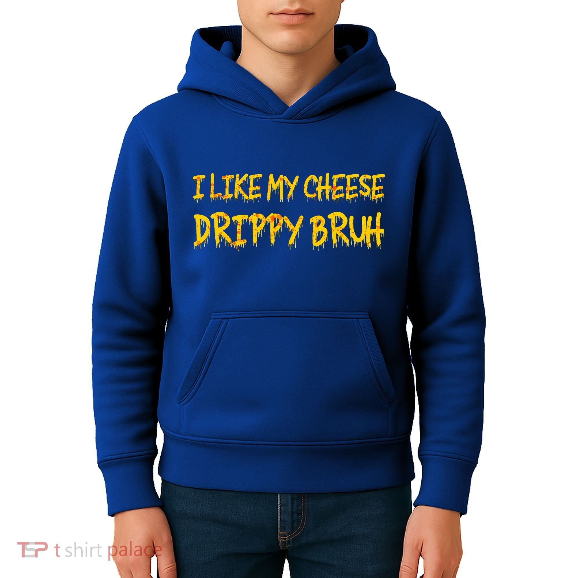I Like My Cheese Drippy Bruh Kids Hoodie