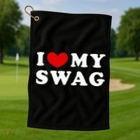 I Love My Swag I Heart My Swag Golf Towel thumb 1