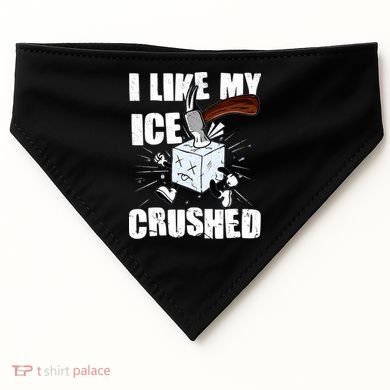 I Like My ICE Crushed Anti ICE  USA-Made Doggie Bandana